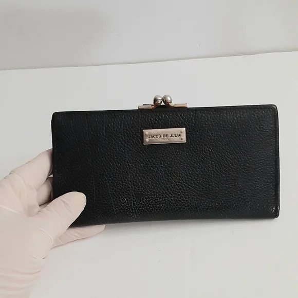 Jacob de Julia Paris black pebbled leather wallet - Picture 16 of 16